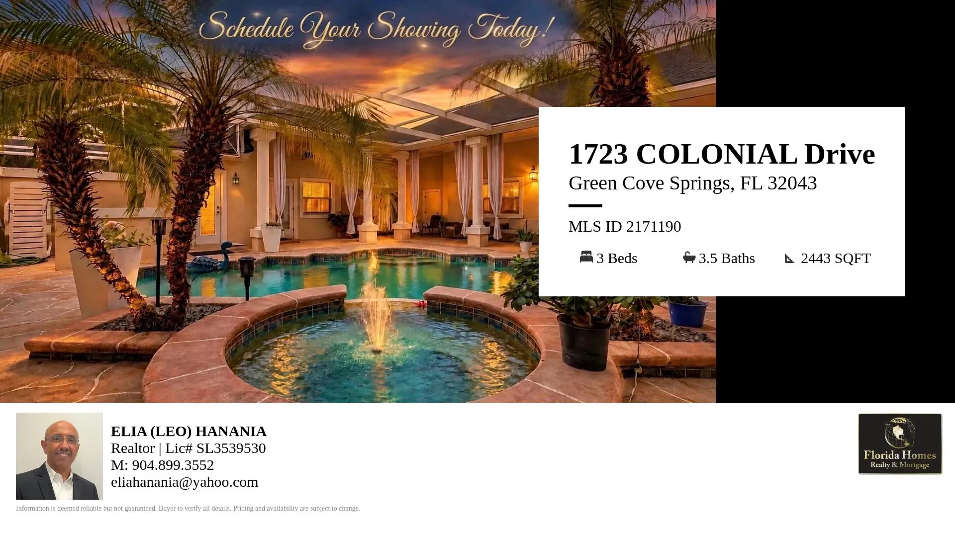Video tour preview of 1723 Colonial Drive in Magnolia Point